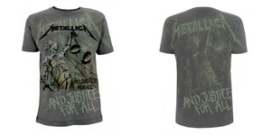 Metallica - And justice for all neon  Grey  T-Shirt